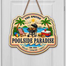 Load image into Gallery viewer, Personalized Custom Shaped Wood Sign for Beach Lovers Gift

