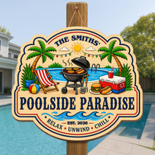 Load image into Gallery viewer, Personalized Custom Shaped Wood Sign for Beach Lovers Gift
