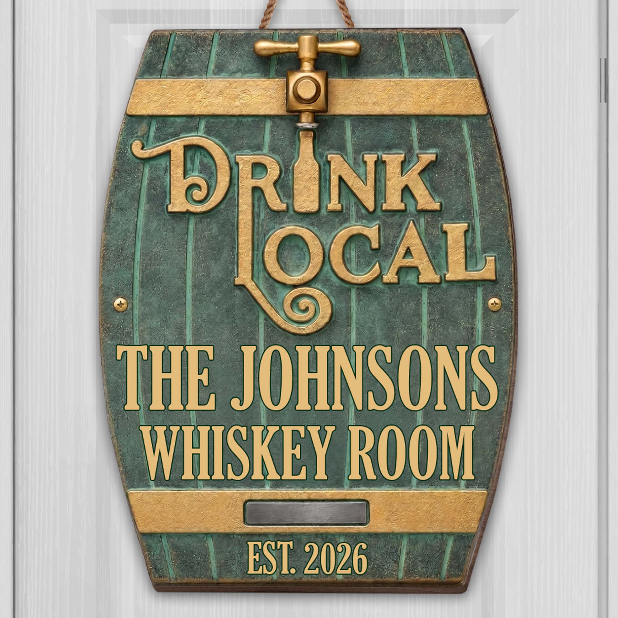 Personalized Custom Shape Wood Sign for Whiskey Lovers