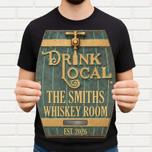 Load image into Gallery viewer, Personalized Custom Shape Wood Sign for Whiskey Lovers
