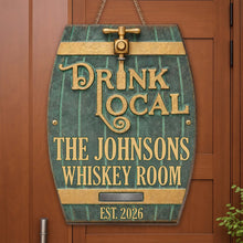 Load image into Gallery viewer, Personalized Custom Shape Wood Sign for Whiskey Lovers
