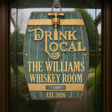 Load image into Gallery viewer, Personalized Custom Shape Wood Sign for Whiskey Lovers
