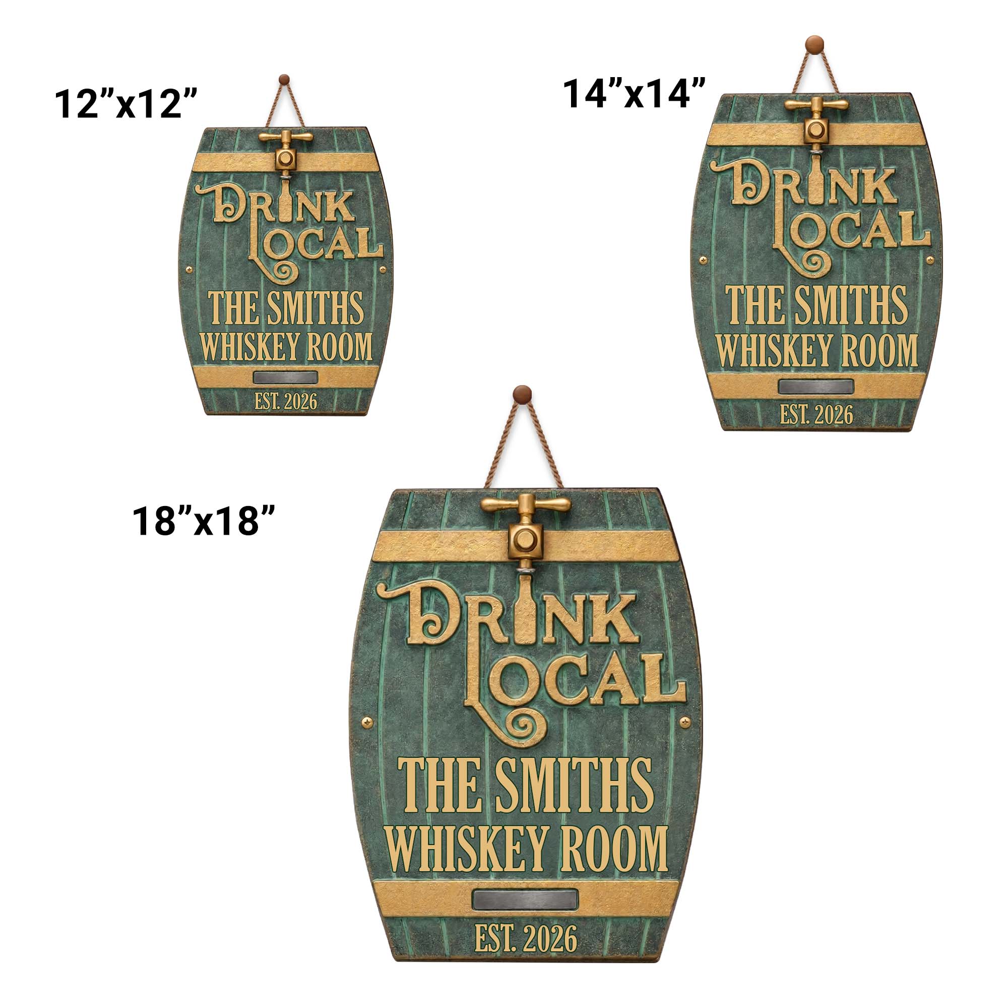 Personalized Custom Shape Wood Sign for Whiskey Lovers