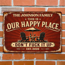 Load image into Gallery viewer, Personalized Metal Sign Custom Name Gift for Couples Family
