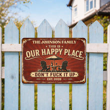 Load image into Gallery viewer, Personalized Metal Sign Custom Name Gift for Couples Family
