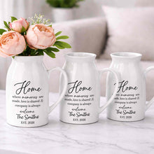 Load image into Gallery viewer, Personalized Ceramic Flower Vase Custom Year Gift for Family
