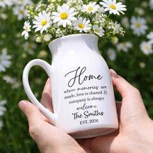 Load image into Gallery viewer, Personalized Ceramic Flower Vase Custom Year Gift for Family
