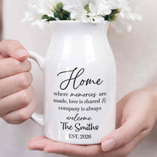 Load image into Gallery viewer, Personalized Ceramic Flower Vase Custom Year Gift for Family
