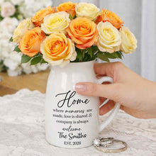 Load image into Gallery viewer, Personalized Ceramic Flower Vase Custom Year Gift for Family
