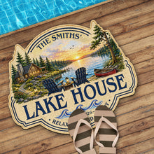 Load image into Gallery viewer, Personalized Custom Lake House Doormat Unique Cabin Gift
