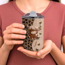 Load image into Gallery viewer, Personalized 10oz Highland Cow Tumbler Custom Gift for Daughter

