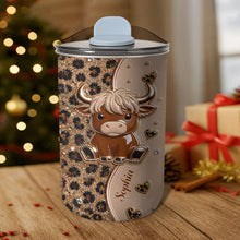 Load image into Gallery viewer, Personalized 10oz Highland Cow Tumbler Custom Gift for Daughter
