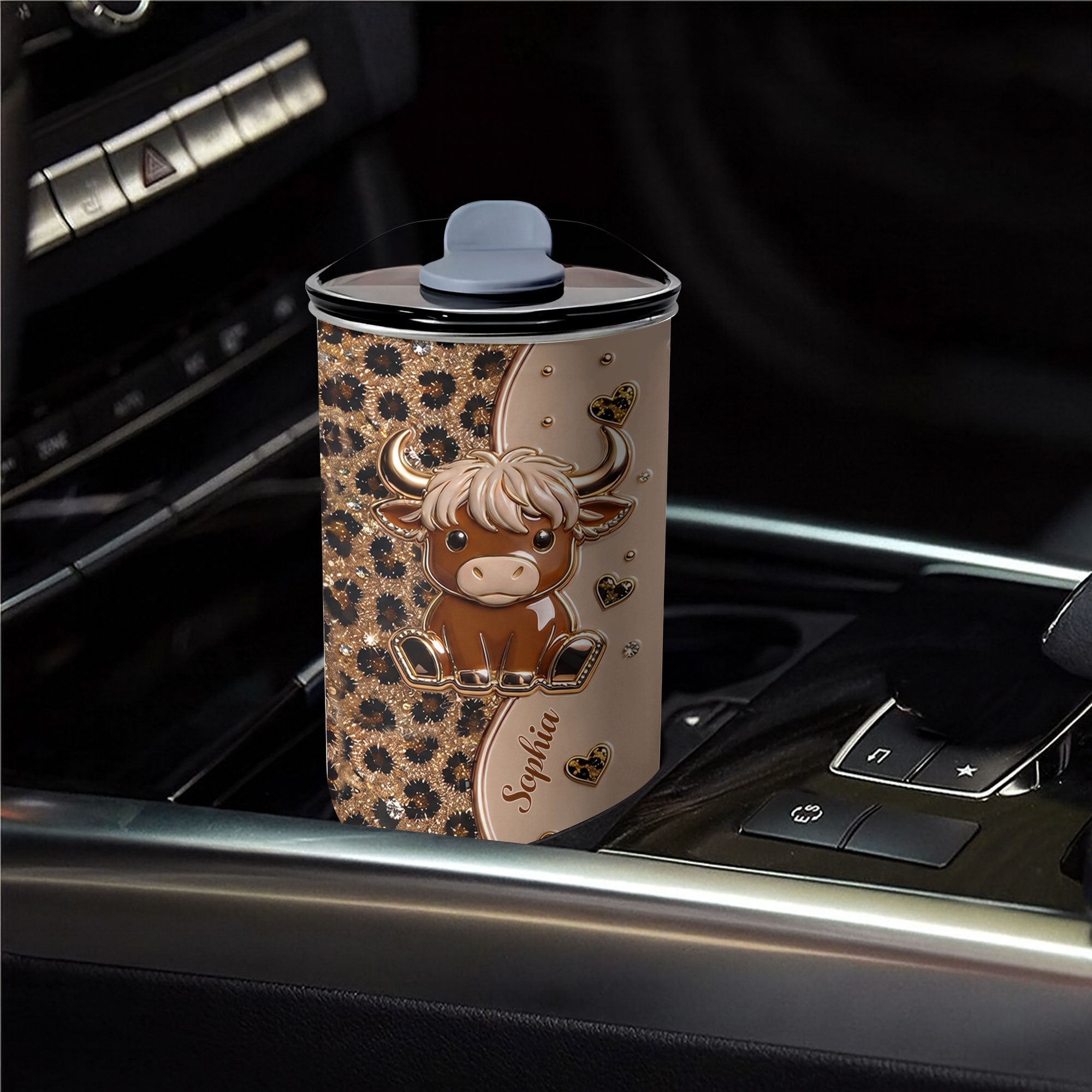 Personalized 10oz Highland Cow Tumbler Custom Gift for Daughter