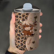 Load image into Gallery viewer, Personalized 10oz Highland Cow Tumbler Custom Gift for Daughter
