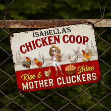 Load image into Gallery viewer, Personalized Metal Sign Mother Cluckers Gift for Chicken Lovers
