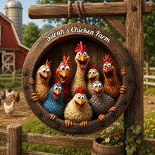 Load image into Gallery viewer, Personalized Custom Shaped Wood Sign for Chicken Lovers Gift
