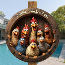 Load image into Gallery viewer, Personalized Custom Shaped Wood Sign for Chicken Lovers Gift
