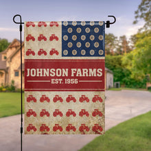Load image into Gallery viewer, Personalized Double-Sided Garden Flag Custom Name for Farm Lovers
