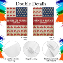 Load image into Gallery viewer, Personalized Double-Sided Garden Flag Custom Name for Farm Lovers
