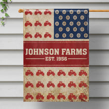 Load image into Gallery viewer, Personalized Double-Sided Garden Flag Custom Name for Farm Lovers
