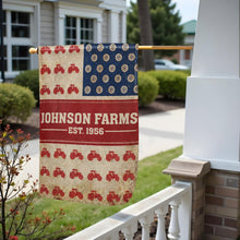 Load image into Gallery viewer, Personalized Double-Sided Garden Flag Custom Name for Farm Lovers
