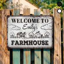 Load image into Gallery viewer, Personalized Metal Sign Custom Farmhouse Decor for Family
