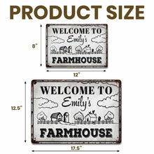 Load image into Gallery viewer, Personalized Metal Sign Custom Farmhouse Decor for Family
