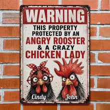 Load image into Gallery viewer, Personalized Metal Farm Sign Unique Gift for Chicken Lovers
