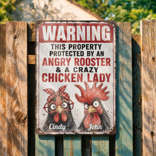 Load image into Gallery viewer, Personalized Metal Farm Sign Unique Gift for Chicken Lovers
