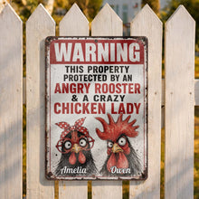 Load image into Gallery viewer, Personalized Metal Farm Sign Unique Gift for Chicken Lovers
