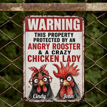 Load image into Gallery viewer, Personalized Metal Farm Sign Unique Gift for Chicken Lovers
