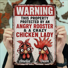 Load image into Gallery viewer, Personalized Metal Farm Sign Unique Gift for Chicken Lovers
