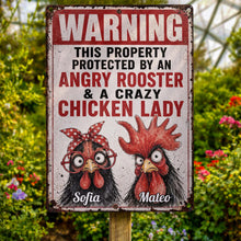Load image into Gallery viewer, Personalized Metal Farm Sign Unique Gift for Chicken Lovers
