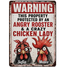 Load image into Gallery viewer, Personalized Metal Farm Sign Unique Gift for Chicken Lovers
