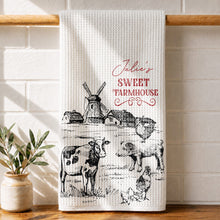 Load image into Gallery viewer, Personalized Farmhouse Kitchen Towel Custom Name Gift for Farm Lover
