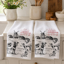 Load image into Gallery viewer, Personalized Farmhouse Kitchen Towel Custom Name Gift for Farm Lover
