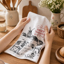 Load image into Gallery viewer, Personalized Farmhouse Kitchen Towel Custom Name Gift for Farm Lover
