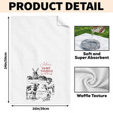 Load image into Gallery viewer, Personalized Farmhouse Kitchen Towel Custom Name Gift for Farm Lover
