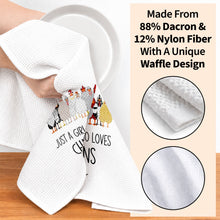 Load image into Gallery viewer, Personalized Kitchen Towel Custom Chickens Gift for Farm Lovers
