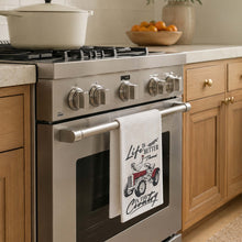Load image into Gallery viewer, Personalized Kitchen Towel Life Is Better In The Country Farmhouse Gift for Dad
