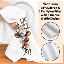 Load image into Gallery viewer, Personalized Kitchen Towel Funny Highland Cow Gift for Farm Lover
