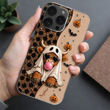 Load image into Gallery viewer, Personalized Clear Phone Case Cute Ghost Highland Cow Gift
