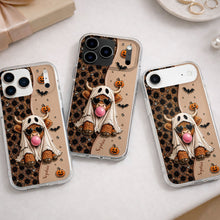 Load image into Gallery viewer, Personalized Clear Phone Case Cute Ghost Highland Cow Gift
