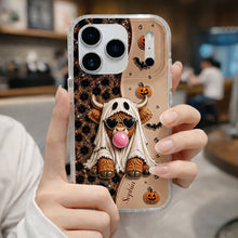 Load image into Gallery viewer, Personalized Clear Phone Case Cute Ghost Highland Cow Gift
