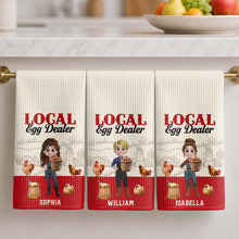 Load image into Gallery viewer, Personalized Kitchen Towel Custom Name Chicken Lover Gift
