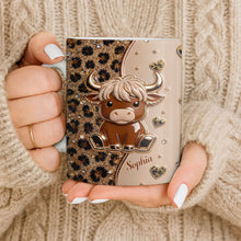 Load image into Gallery viewer, Personalized Highland Cow Coffee Mug Custom Name Gift for Animal Lovers
