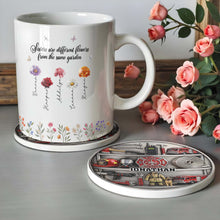 Load image into Gallery viewer, Personalized Firefighter Coaster Custom Name Gift for Dad
