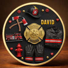Load image into Gallery viewer, Personalized Firefighter Courage Commemorative Coin Custom Gift
