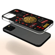 Load image into Gallery viewer, Personalized Clear Phone Case Firefighter Courage Gift for Dad

