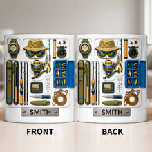 Load image into Gallery viewer, Personalized Fishing Mug Custom Name Gift for Dad Fishing Enthusiasts
